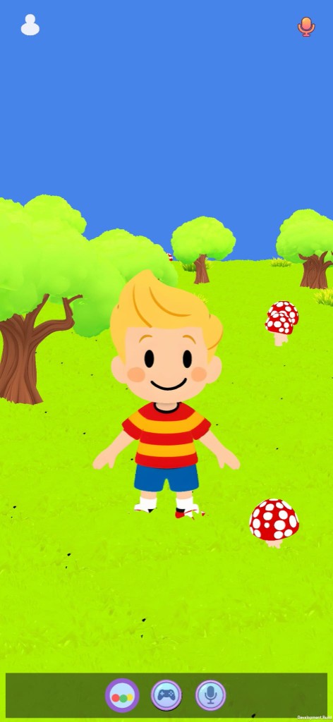 TalkBuddy park scene