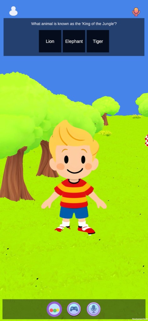 TalkBuddy quiz screen